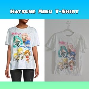 Vocaloid Anime Hatsune Miku Crew Neck T-Shirt